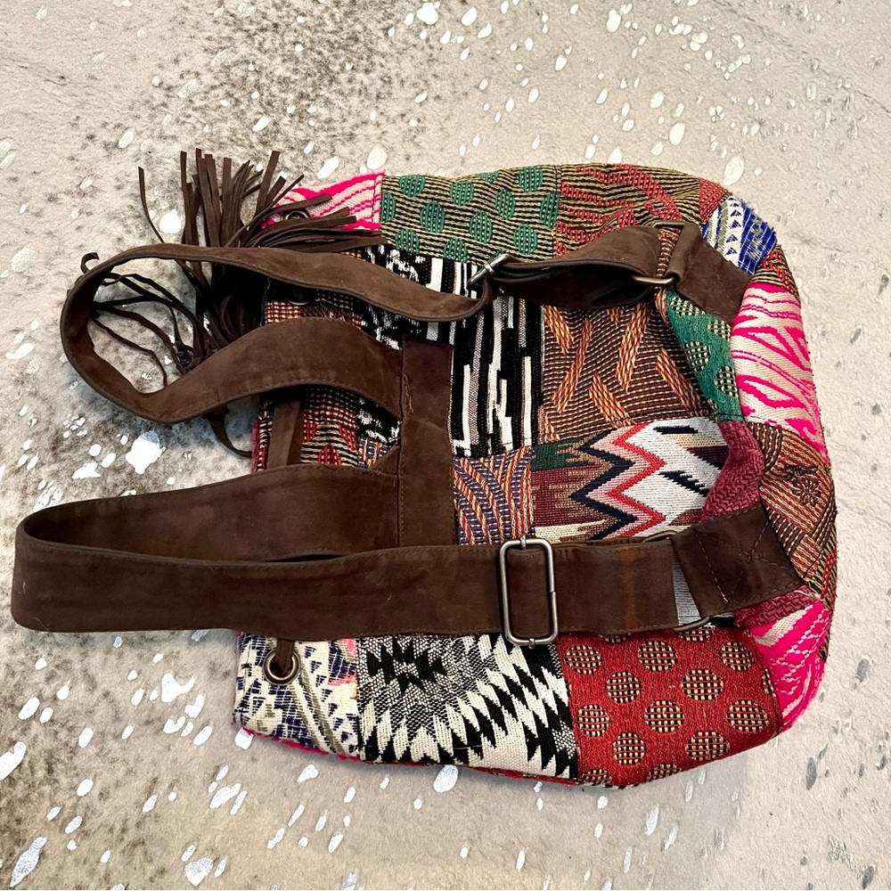 Anthro x RAJ Patchwork Leather Backpack - Picture 11 of 16